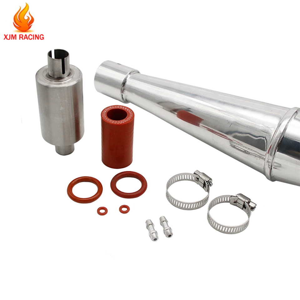 Metal Marine Exhaust Pipe Kit For 1/5 26CC 27.5CC 29CC QJ Zenoah G260/G29PUM - Image 2 of 4