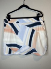 Calia 16" Birdie Golf Skort Sediment Striped Ardosia Stretch Pockets Summer XXL