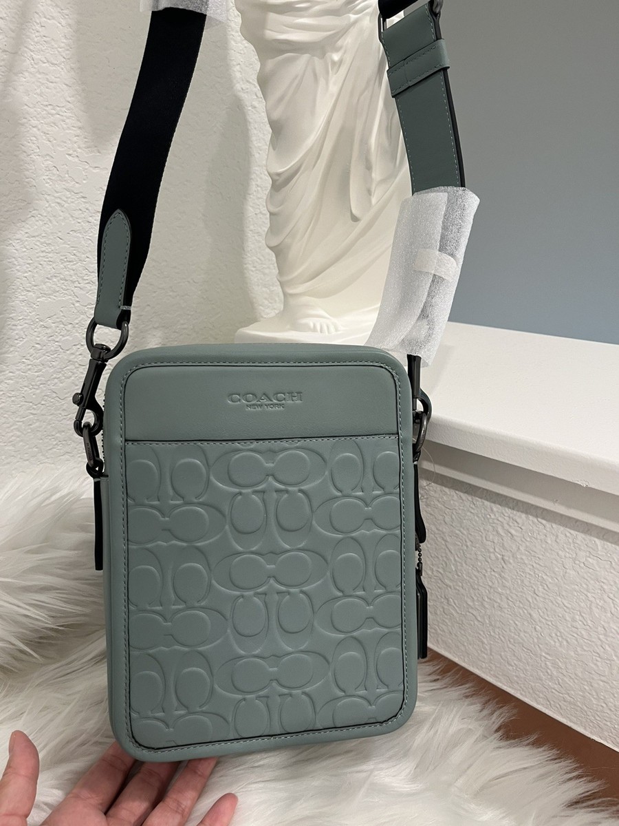 New Coach Signature Sullivan Crossbody Bag Men CH060, in sage | eBay