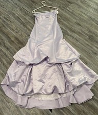 NWT VTG Y2K Jessica Mcclintock Gunne Sax Lavender Satin Strapless Long Gown 5/6