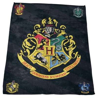 Harry Potter Decke Hogwarts | 150x200 cm | Tagesdecke Kuscheldecke