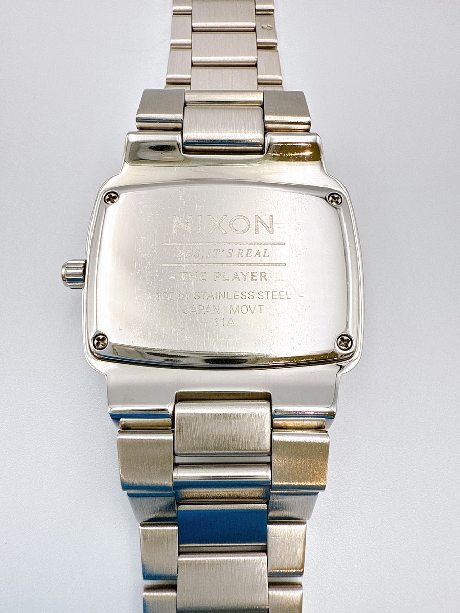 NIXON The Player Set of 2 White/Silver Dial & Deep Blue Dial w