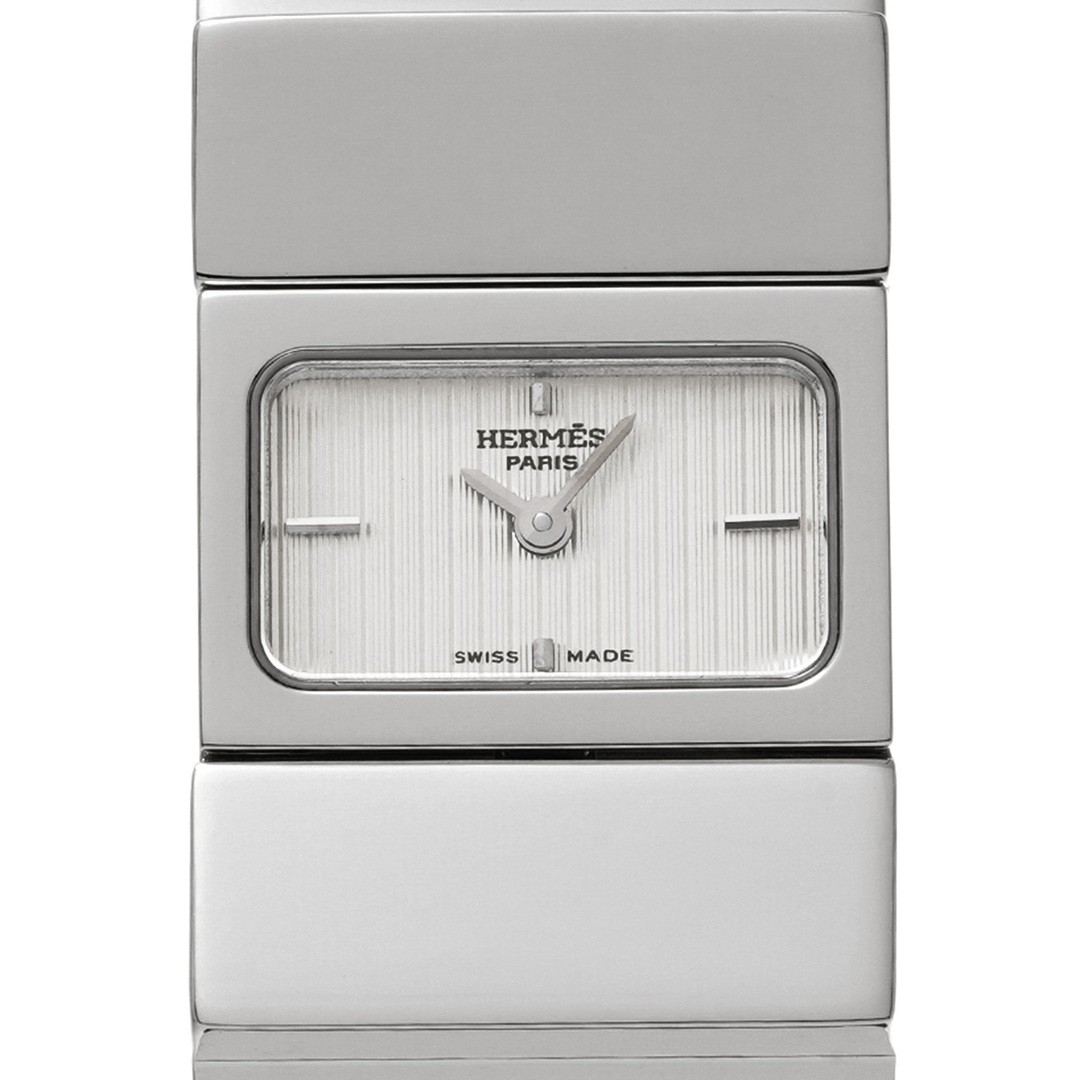 Used HERMES LO1.210 Silver Ladies Watch from JAPAN image 5