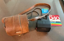Vtg. UNTESTED Polaroid Sun 640 Instant Land Camera 600 Series w/ Manual Case