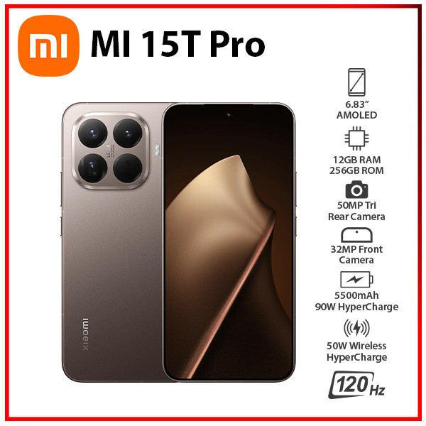 Xiaomi 15T Pro 5G 12GB+256GB MOCHA GOLD Dual SIM Unlocked Android