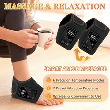 Electric Foot Ankle Massager Joint Pain Relieve Vibration Infrared Hot Compress