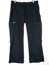Cherokee Medium Black Medical Drawstring Cargo Scrub Pants