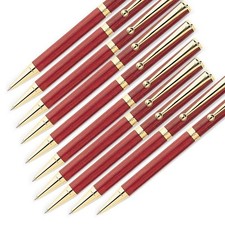 WOODRIVER Project Kit - American Slim Style Solid Clip Pen Pack of 10