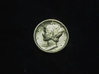High Grade AU  Better Date Problem FREE 1937-D Mercury Silver Dime DF3