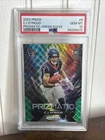 2023 Panini Prizm CJ Stroud Prismatic Green Wave PSA 10 Rookie RC Texans