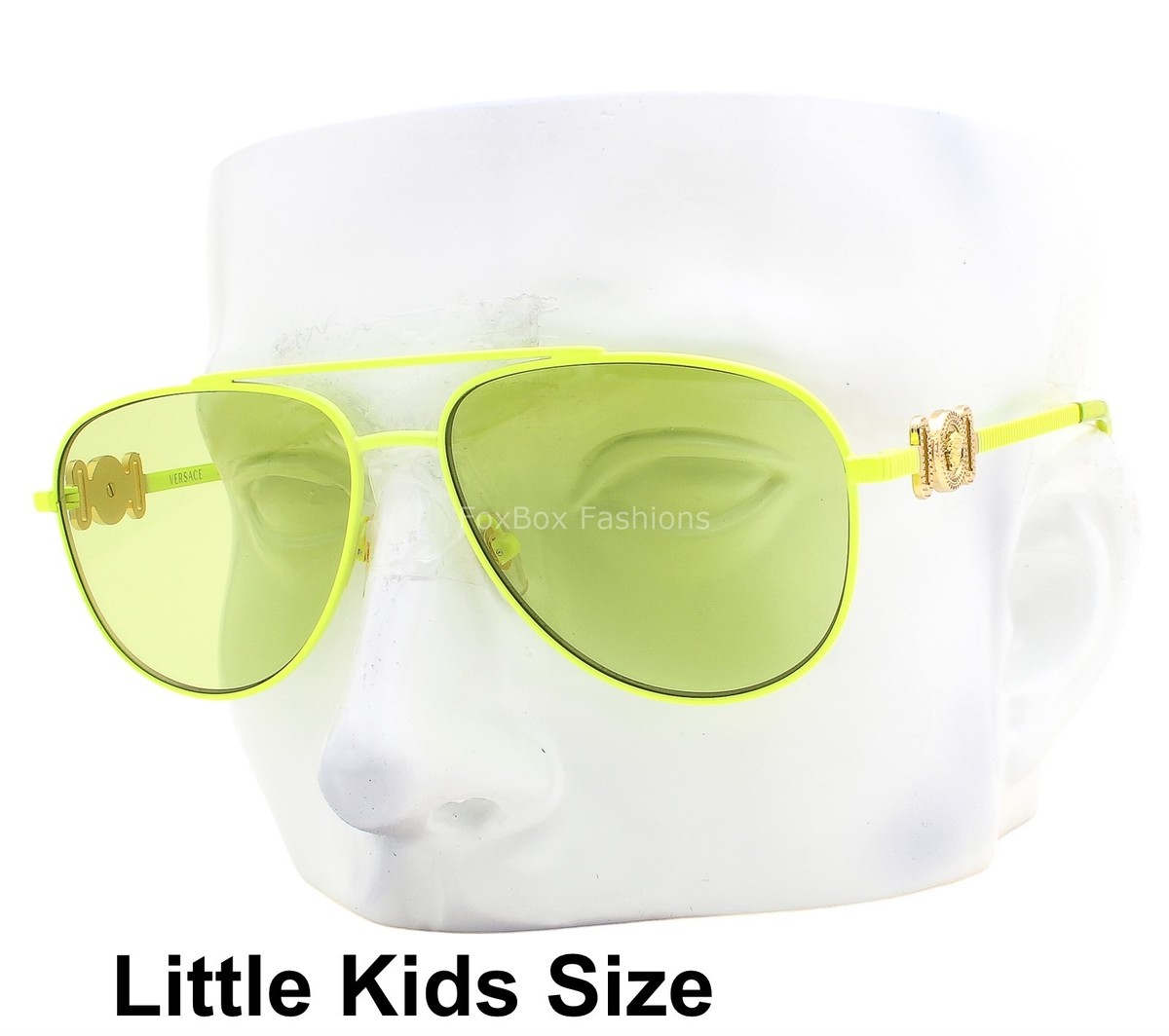 Versace Kids Sunglasses VK 2002 1494/2 Matte Neon Yellow w/case