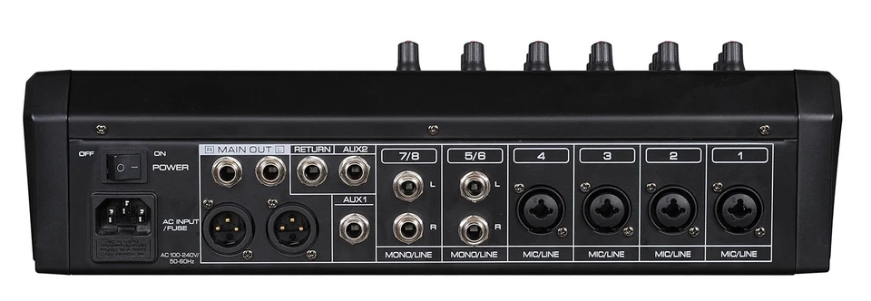 8-Channel Audio Mixer with USB Interface, Bluetooth & DSP Sound Effects Upgrade - Image 3 of 3