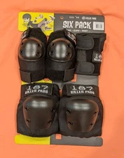 NEW 187 Killer Pads - Six Pack Pad Set - Size XS in Black