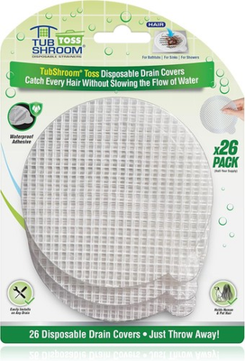 #ad #ad TubShroom Toss 26pk Disposable Drain Covers Hair Catcher Mesh Sticker Strainer $19.48