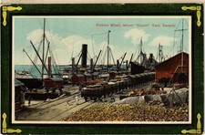 PC PAKISTAN ERSKINE WHARF, WHEAT 'EXPORT' YARD, KARACHI (a84098)