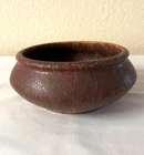 1910-1915 Roseville Pottery #152-5 Early Carnelian I Brown & Purple Mottled Bowl