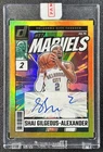 JSY# 2/10 SHAI GILGEOUS-ALEXANDER 2024-25 PANINI DONRUSS NET MARVELS AUTO GOLD