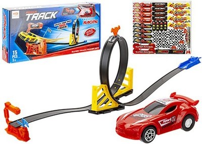 Aufregendes mehrfarbiges Stunt King Loop Track Set - (15er Set) - Ultra-Durable Mate