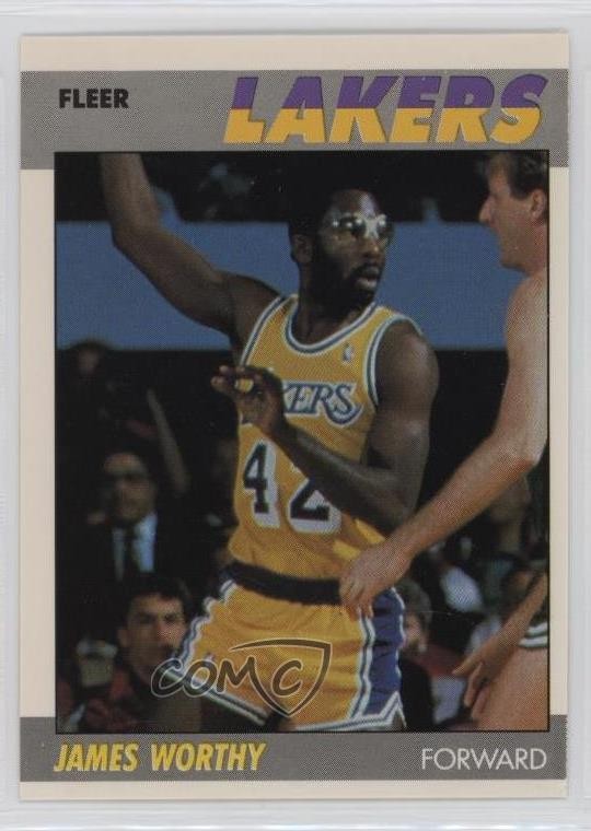 1987-88 Fleer James Worthy #130 HOF 8d4
