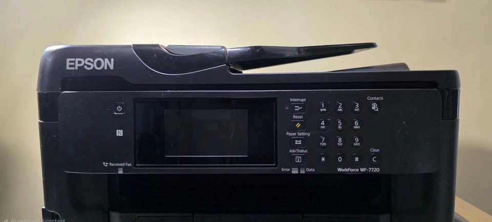 Impresora de inyección de tinta todo en uno Epson Workforce WF-7720 con CD Foto 2 de 4