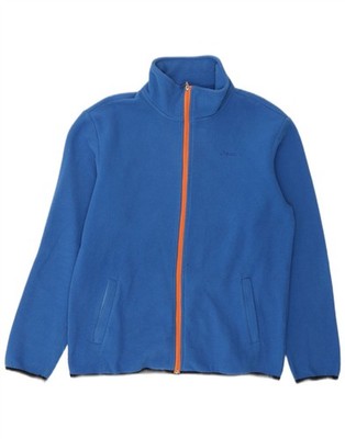 Asics Herren Fleecejacke UK 40 Large Blau Polyester BE37