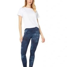  clearance Spanx Look at me now Seamless Leggings blue tie dye 3X