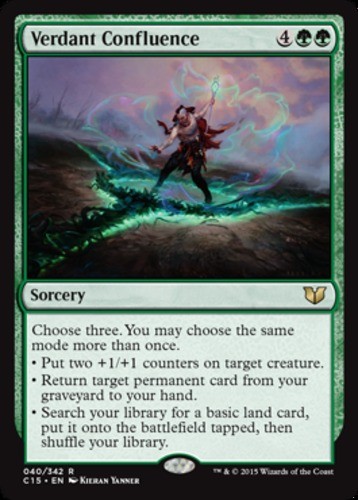 x1 Verdant Confluence R MTG Commander 2015 M/NM, English