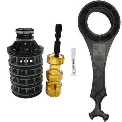 #ad Water Softener Parts Kit Seal Pack Brine Piston Filter Wrench Lubricant $110.12