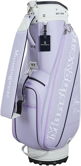 Мужская сумка MUNSINGWEAR Golf Caddy Bag Monogram 9x47 дюймов, 3,6 кг, фиолетовая MQBXJJ01