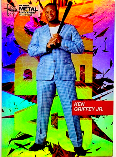 🔥 Ken Griffey Jr 2021 Skybox Metal Universe "Arc Weld" Holofoil Refractor🔥