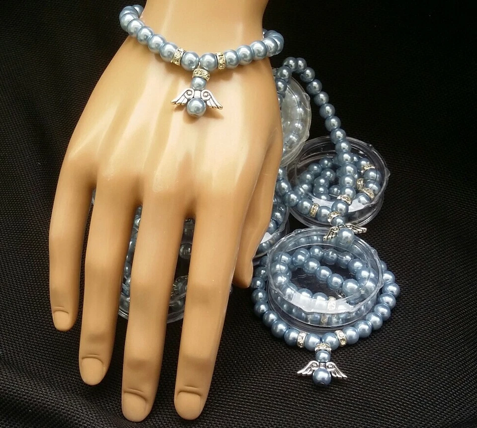 11 Крещение вечеринки Favors, четки браслет, Recuerdos Bautizo Rosario, подарок, свадьба - Изображение 4 из 4