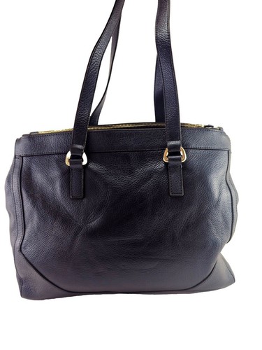 Coccinelle Blue Leather Tote Shoulder Bag - Picture 3 of 11