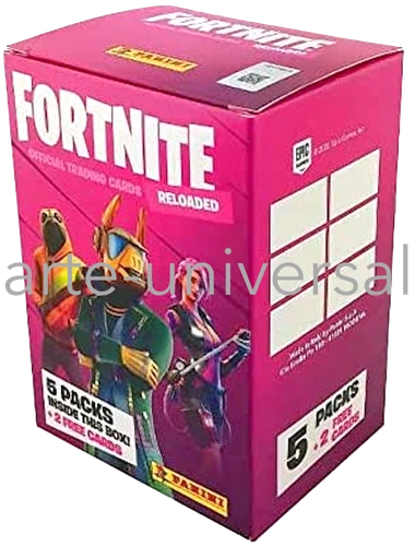 Box 40 Cards +2 Free Cards (5 Packs) Panini Fortnite Reloaded 2020