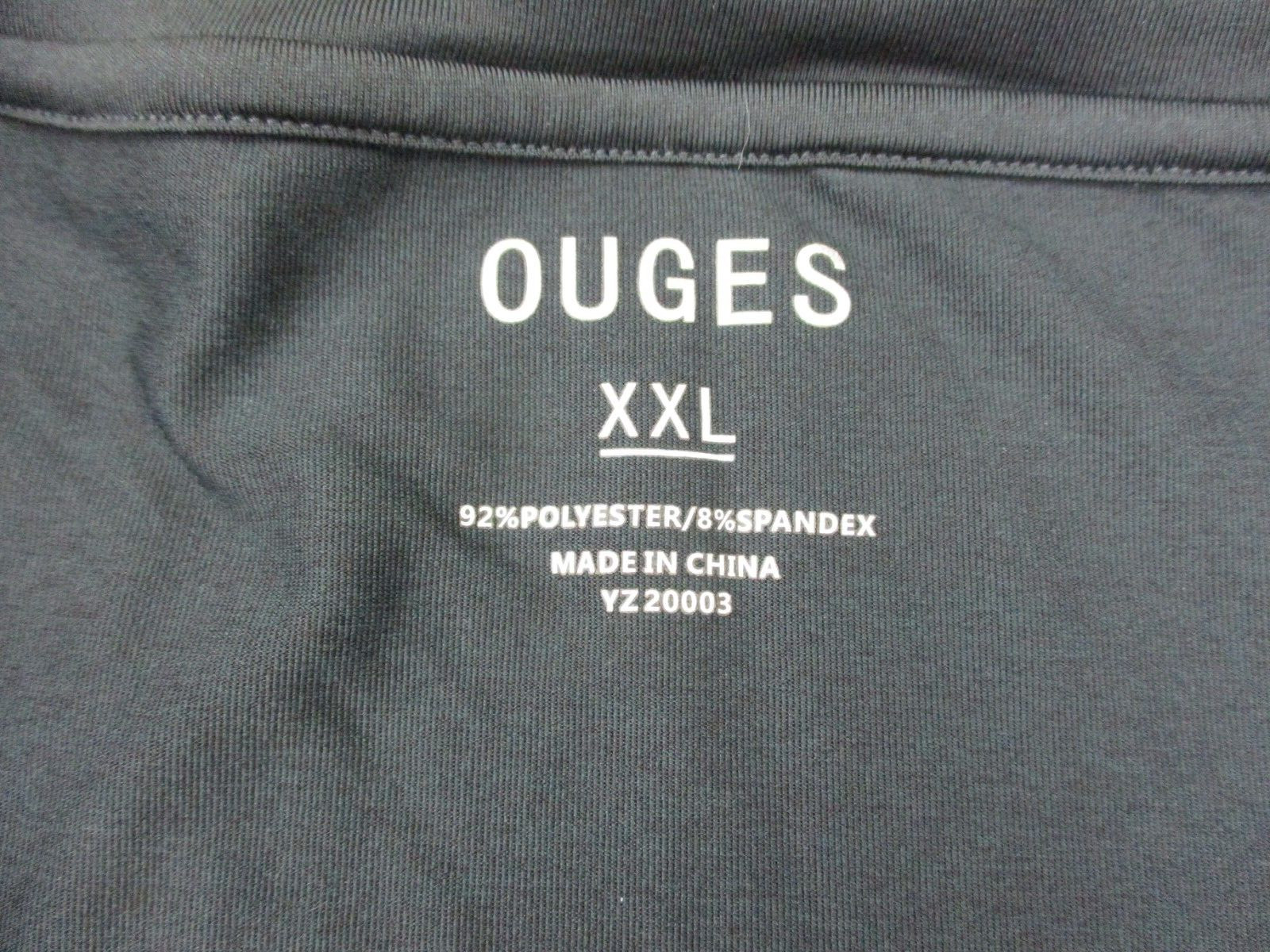Ouges Shirt Adult 2XL XXL Dark Gray Long Sleeve A… - image 4