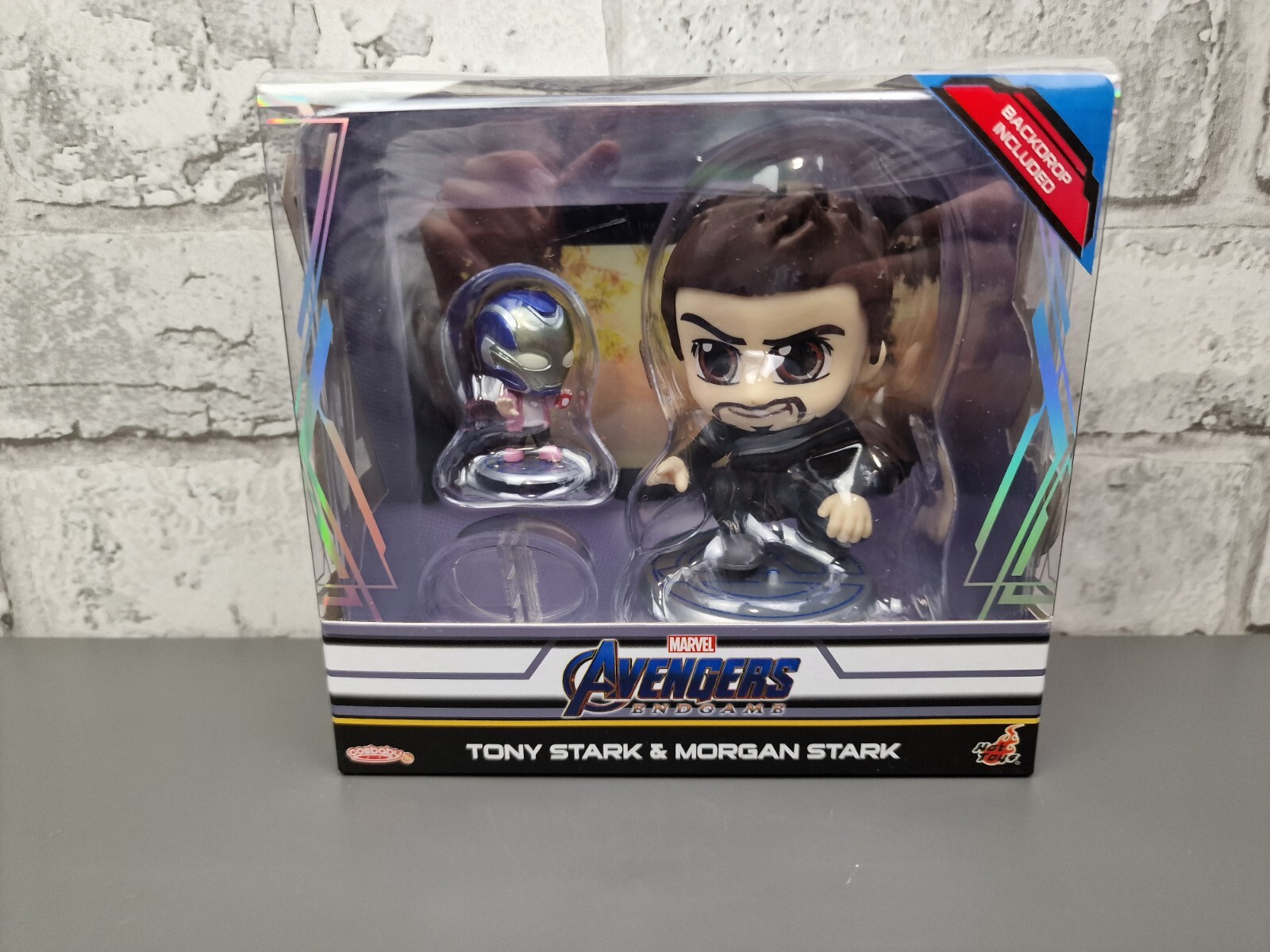 Hot Toys Cosbaby: Marvel Avengers Endgame Tony Stark And Morgan Stark - BNIB
