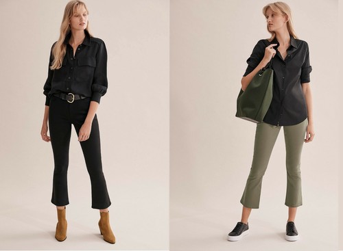 NWT COUNTRY ROAD Sateen Kick Flare 