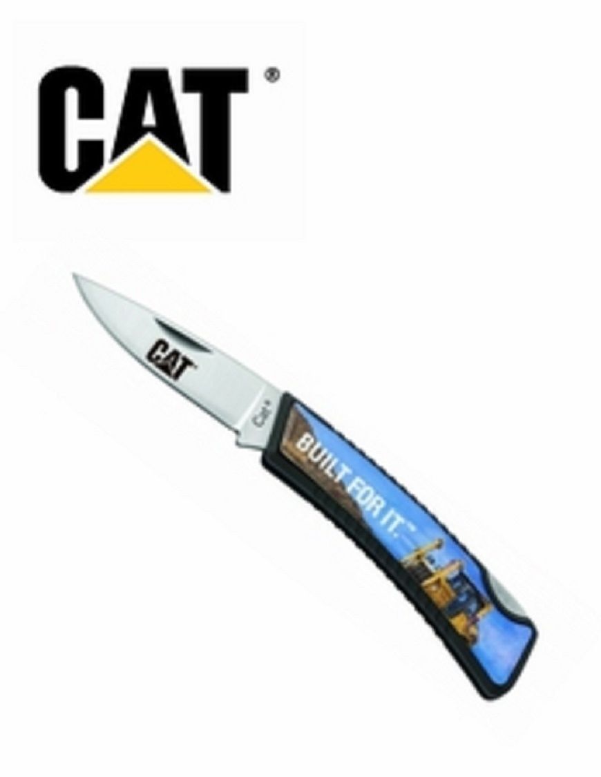 Caterpillar BUILT FOR IT Photo Dome Lockback Folding Knife NEW IN PACKAGE LOOK eBay