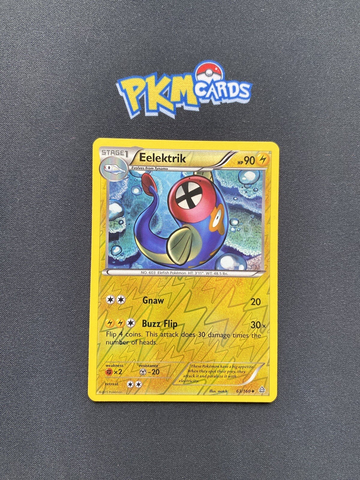 Pokémon TCG Eelektrik Primal Clash 63/160 Reverse Holo LP.