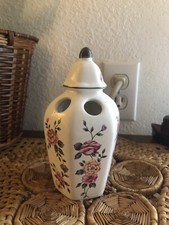 Elegant Pink Rose Ceramic Tooth Brush Holder Vintage/Retro