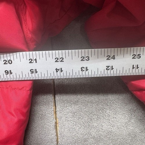 Gap Jacket Womens Medium Red Down Filled Parka Hooded Coat Winter Puffer Classic - Picture 4 of 10