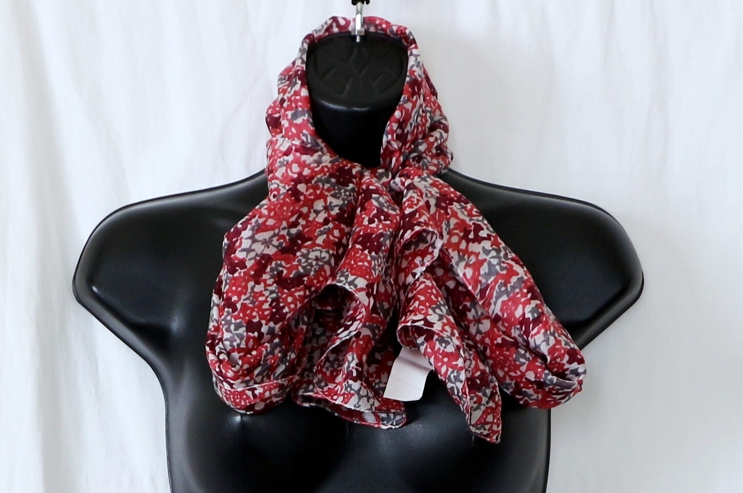 MONOPRIX FEMME Multicolor Print Rectangular Silk … - image 5