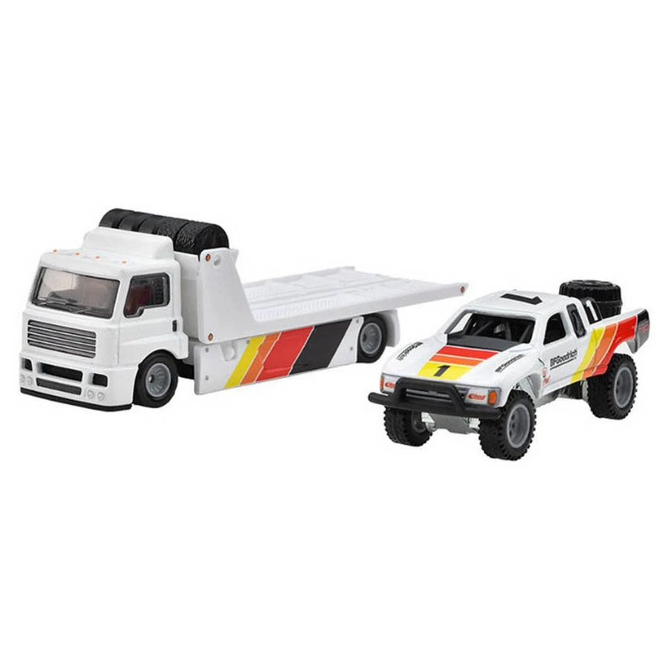 Hot Wheels Toyota Off-Road Team Trasporto Carrello Cultura Flotta Strada HRV39 - Immagine 3 di 3