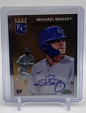 Michael Massey RC Auto 2023 Topps Chrome Platinum #CPA-MMAS Kansas City Royals
