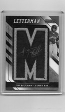 2008 RAZOR TIM BECKHAM LETTERMAN PATCH AUTOGRAPH RC 2/5 AUTO