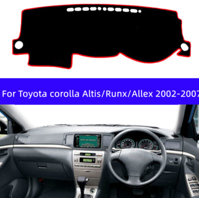 Right Hand Drive's For Toyota Corolla Altis Runx Allex Red Dashboard Dashmat Pad