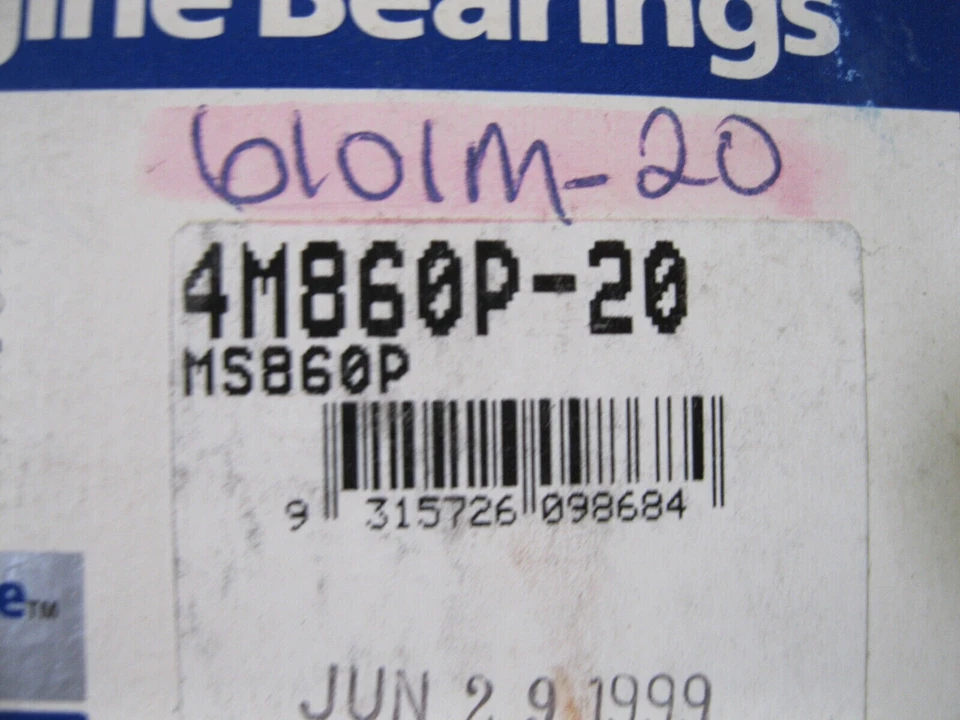 ACL 4M860P-20 Engine Crankshaft Main Bearing Set 6101M20 - Imagem 3 de 3