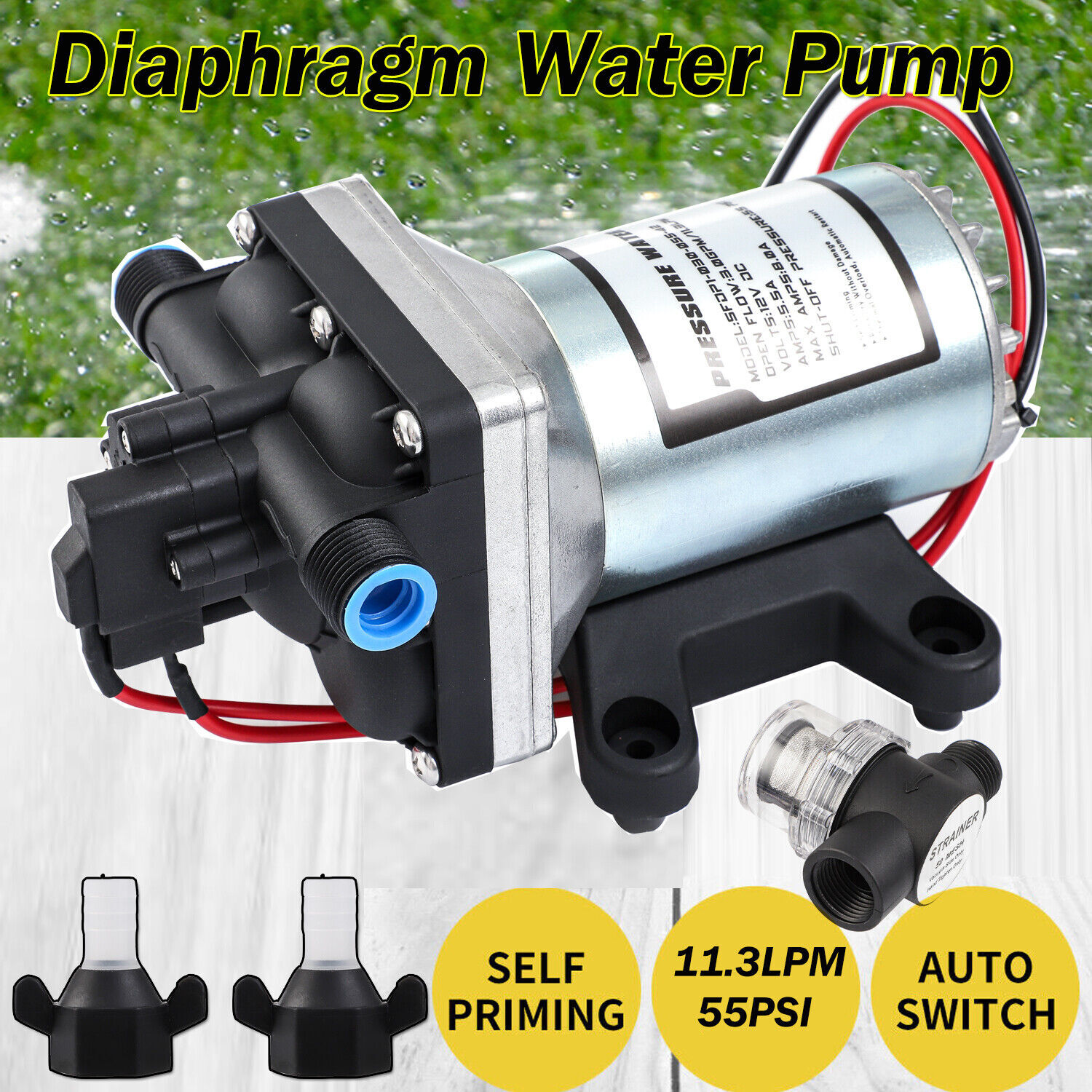 WASSERMANN Water Pressure Diaphragm Pump 115V AC 4.0 Bhutan