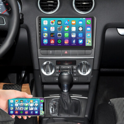 Android 13 Autoradio für Audi A3 8P/8P1 S3 RS3 2003-2012 mit Carplay Android 13 Autoradio für Audi A3 8P/8P1 S3 RS3 2003-2012 mit Carplay