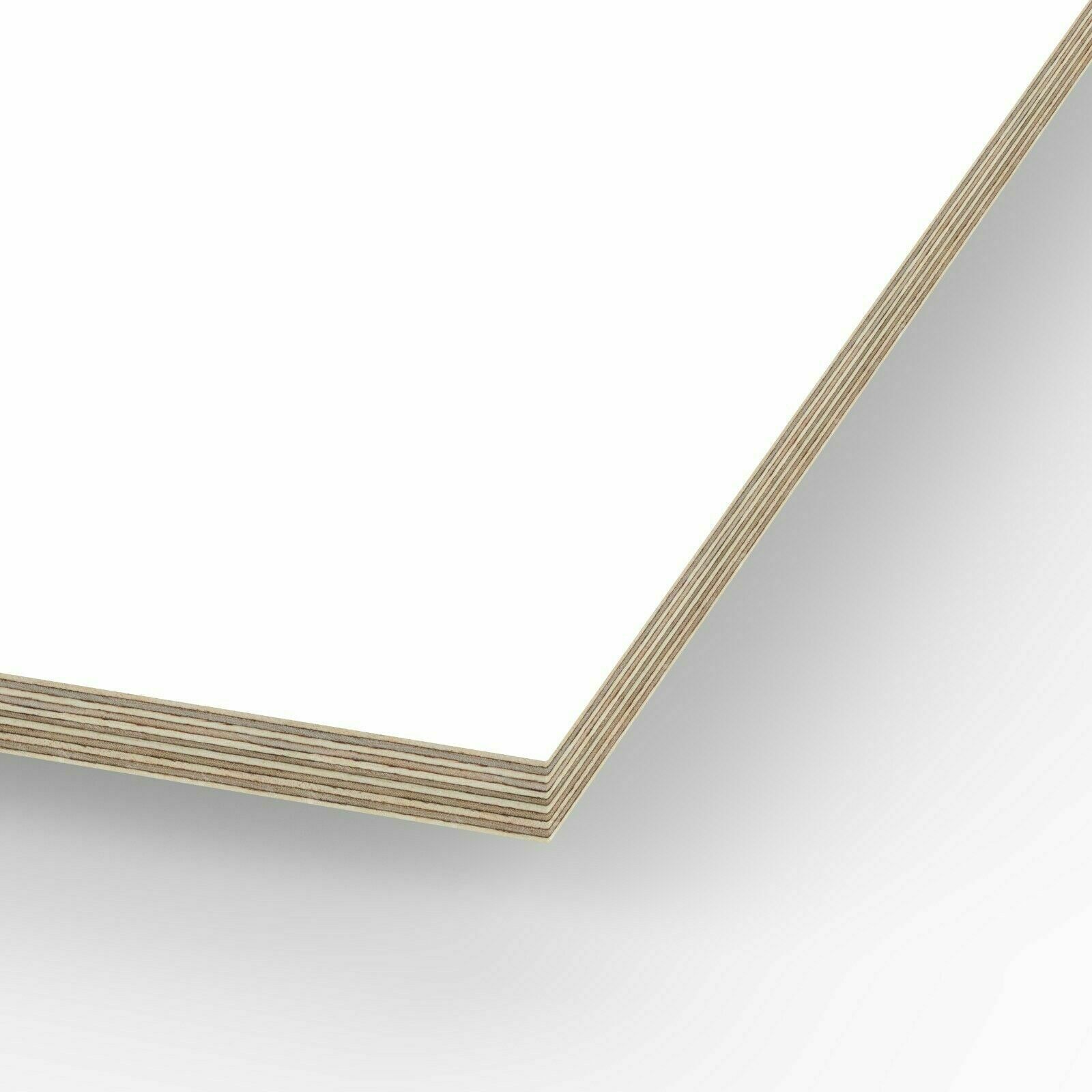 12mm Multiplex Platte Sperrholz Platten Zuschnitt Melamin beschichtet weiß
