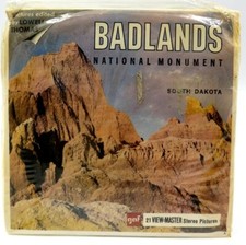 View Master A489, Badlands National Monument, South Dakota, Vers A, 3 Reel Set